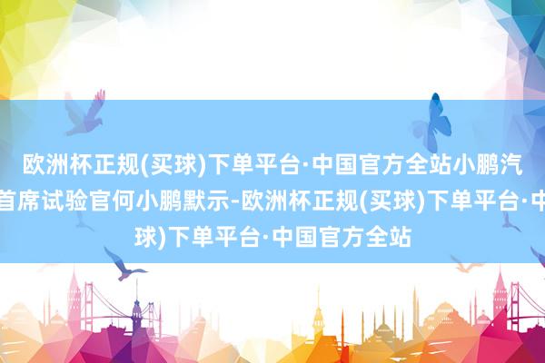 欧洲杯正规(买球)下单平台·中国官方全站小鹏汽车董事长及首席试验官何小鹏默示-欧洲杯正规(买球)下单平台·中国官方全站