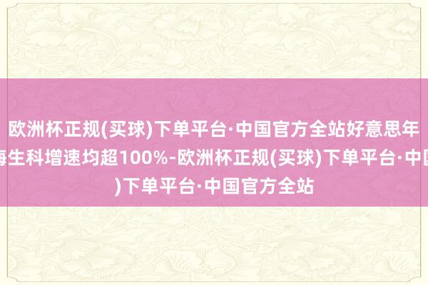 欧洲杯正规(买球)下单平台·中国官方全站好意思年健康、昊海生科增速均超100%-欧洲杯正规(买球)下单平台·中国官方全站