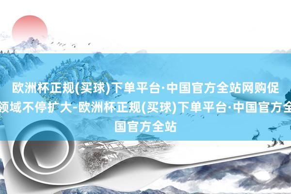 欧洲杯正规(买球)下单平台·中国官方全站网购促销领域不停扩大-欧洲杯正规(买球)下单平台·中国官方全站