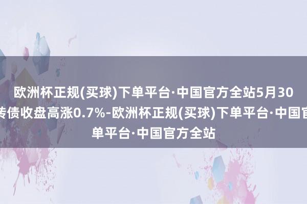 欧洲杯正规(买球)下单平台·中国官方全站5月30日起帆转债收盘高涨0.7%-欧洲杯正规(买球)下单平台·中国官方全站