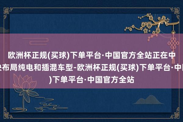 欧洲杯正规(买球)下单平台·中国官方全站正在中国商场加快布局纯电和插混车型-欧洲杯正规(买球)下单平台·中国官方全站