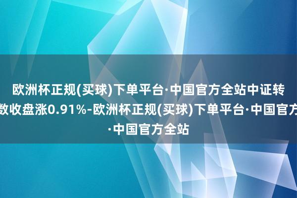 欧洲杯正规(买球)下单平台·中国官方全站　　中证转债指数收盘涨0.91%-欧洲杯正规(买球)下单平台·中国官方全站