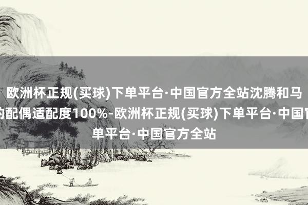 欧洲杯正规(买球)下单平台·中国官方全站沈腾和马丽上演的配偶适配度100%-欧洲杯正规(买球)下单平台·中国官方全站