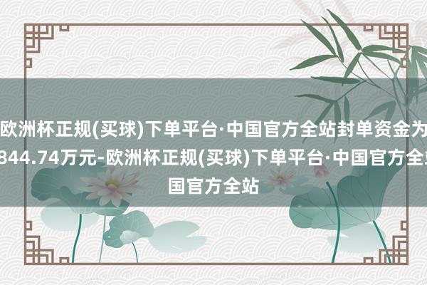 欧洲杯正规(买球)下单平台·中国官方全站封单资金为9844.74万元-欧洲杯正规(买球)下单平台·中国官方全站