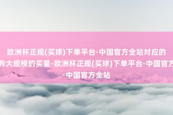 欧洲杯正规(买球)下单平台·中国官方全站对应的仍是有大规模的买量-欧洲杯正规(买球)下单平台·中国官方全站