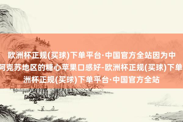 欧洲杯正规(买球)下单平台·中国官方全站因为中枢产区很正统因为阿克苏地区的糖心苹果口感好-欧洲杯正规(买球)下单平台·中国官方全站