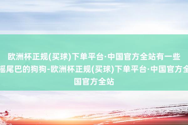 欧洲杯正规(买球)下单平台·中国官方全站有一些爱摇尾巴的狗狗-欧洲杯正规(买球)下单平台·中国官方全站