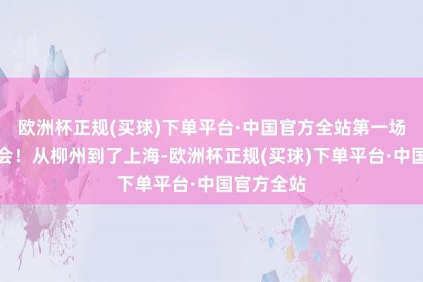 欧洲杯正规(买球)下单平台·中国官方全站第一场上市发布会！从柳州到了上海-欧洲杯正规(买球)下单平台·中国官方全站