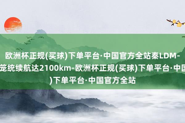 欧洲杯正规(买球)下单平台·中国官方全站秦LDM-i满油满电笼统续航达2100km-欧洲杯正规(买球)下单平台·中国官方全站