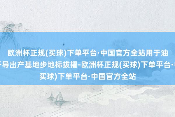 欧洲杯正规(买球)下单平台·中国官方全站用于油气智能橇装开导出产基地步地标拔擢-欧洲杯正规(买球)下单平台·中国官方全站