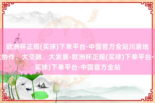 欧洲杯正规(买球)下单平台·中国官方全站川渝地区水运行业大协作、大交融、大发展-欧洲杯正规(买球)下单平台·中国官方全站