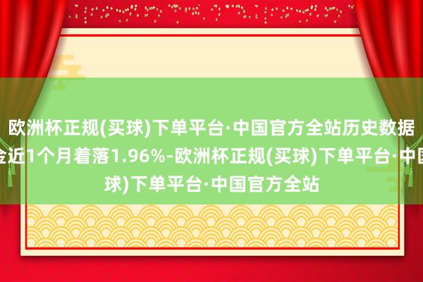 欧洲杯正规(买球)下单平台·中国官方全站历史数据线路该基金近1个月着落1.96%-欧洲杯正规(买球)下单平台·中国官方全站